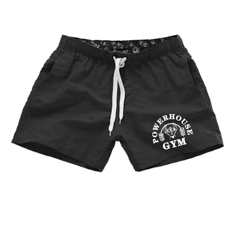 Men's Fashion Simple Print Beach Swim Shorts