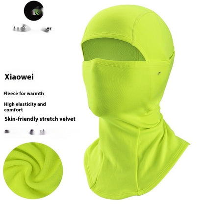 Outdoor Keep Warm And Windproof In Winter Mask Outdoor Fleece Scarf Cold-proof Haze-proof Riding Hat