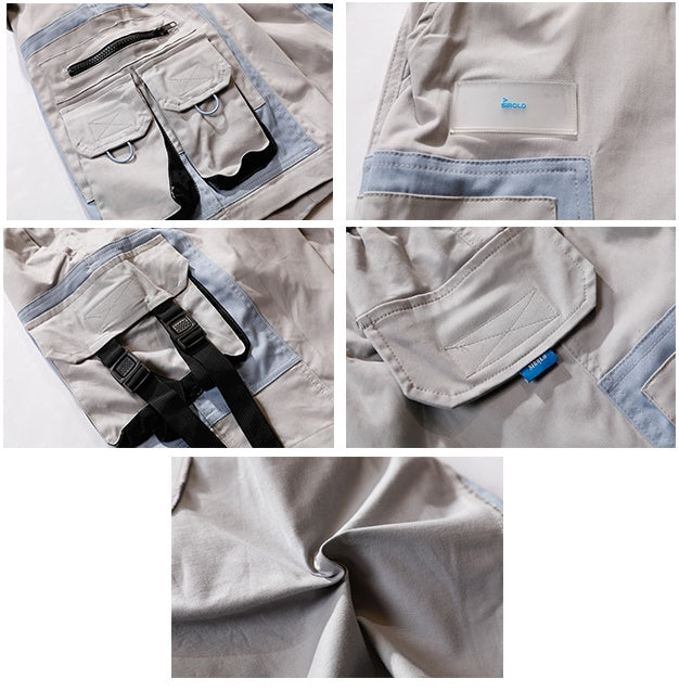 Overalls men's shorts