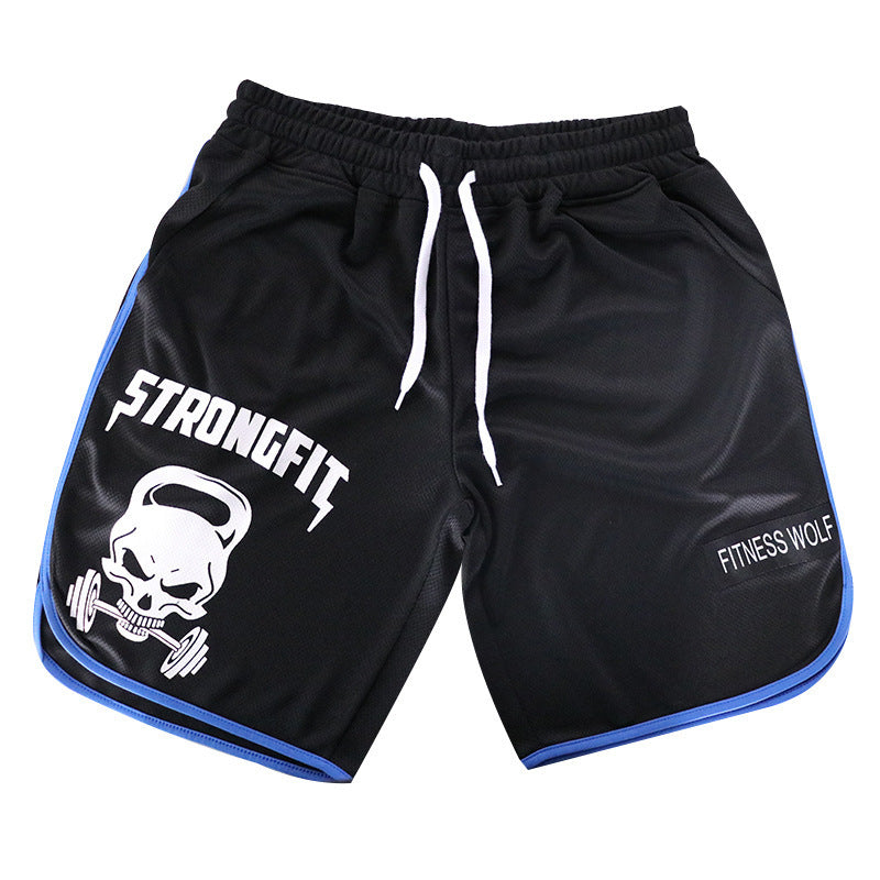 Fitness Brothers Skull Personality Five-point Shorts