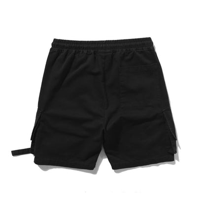 Retro Multi-pocket Loose Straight Cargo Shorts