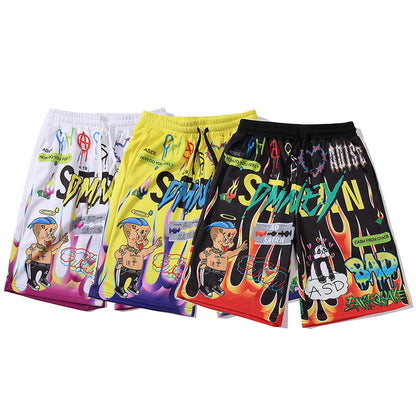 Summer Sports ZZANG Five-Point Pants Shorts Men's Trend Hip-Hop Loose Japanese UM Thin Section OPTOP2KS552