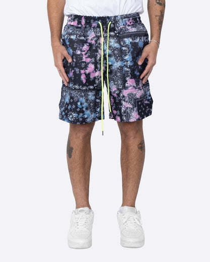 Loose Cashew Flower Shorts European And American Hong Kong Style Casual Basketball Hip-hop Beach Pants