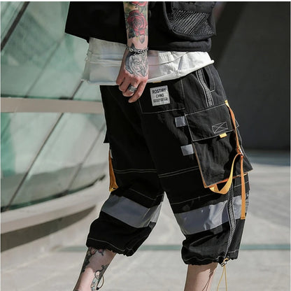 Casual Cropped Trousers Sports Shorts Men's Overalls