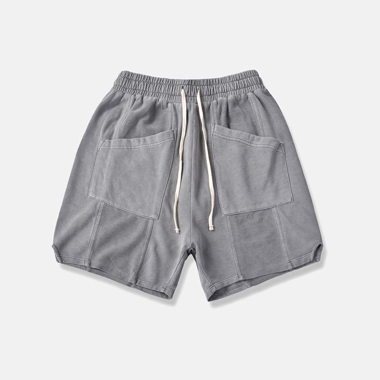 Distressed loose men's shorts