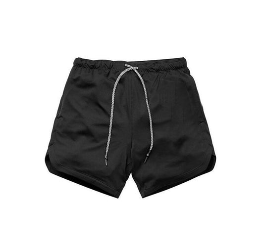 Muscle fitness thin elastic quick-drying sports shorts