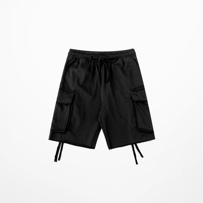 Loose hip-hop track shorts