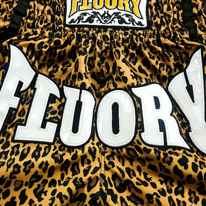 Leopard Print Muay Thai Shorts Men And Women Training Wear