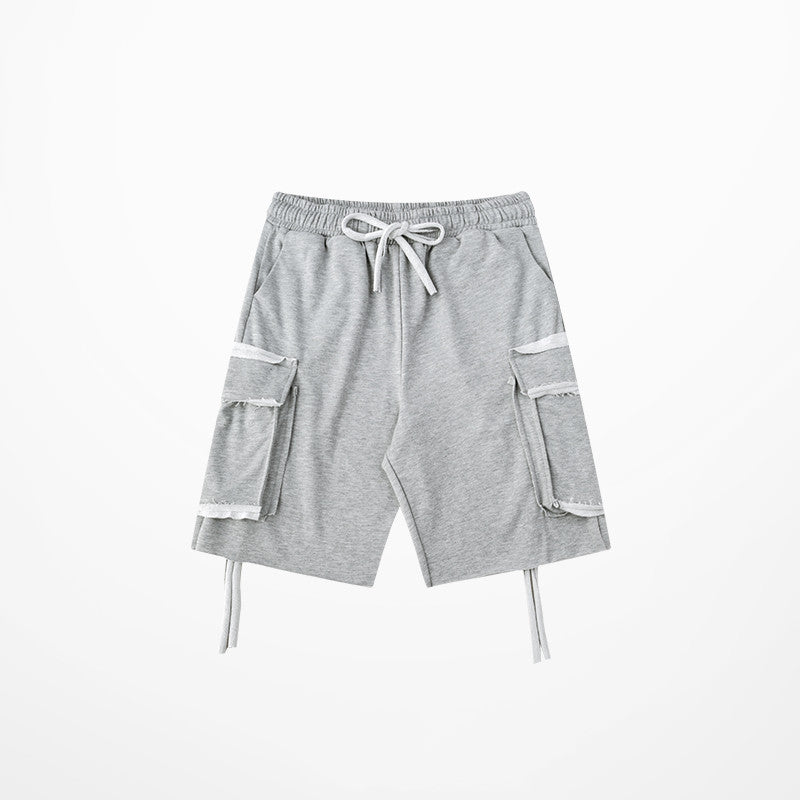 Loose hip-hop track shorts