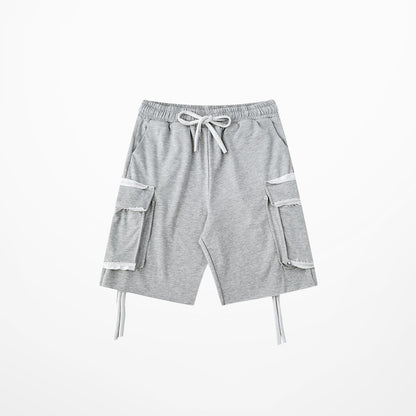 Loose hip-hop track shorts