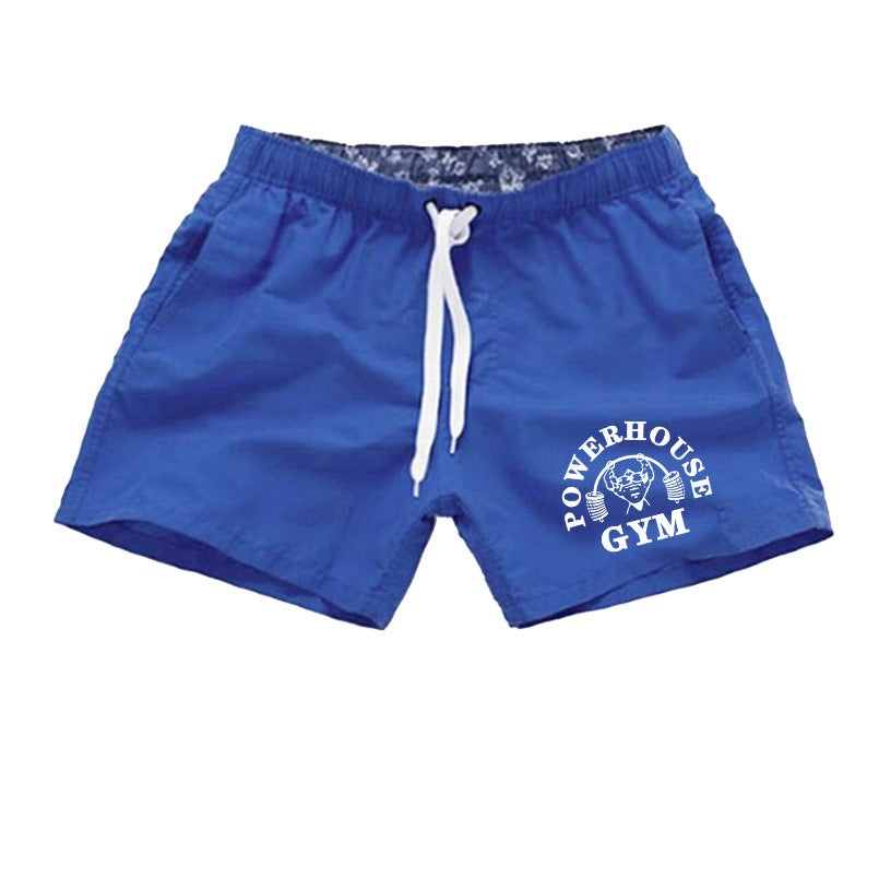 Men's Fashion Simple Print Beach Swim Shorts