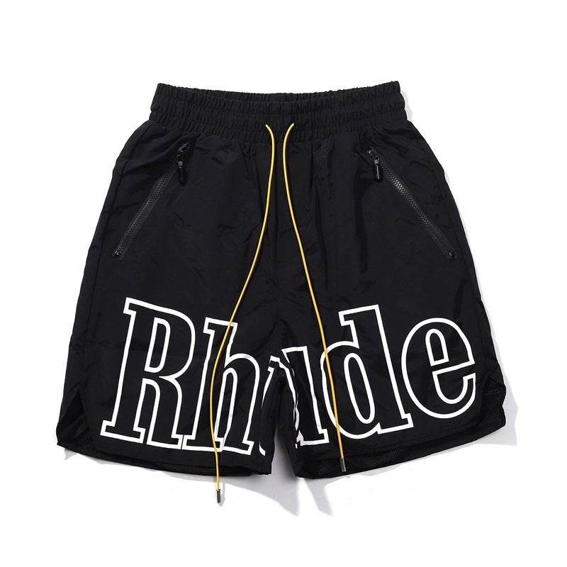 Reflective Casual Beach Five Point Shorts Sweatpants