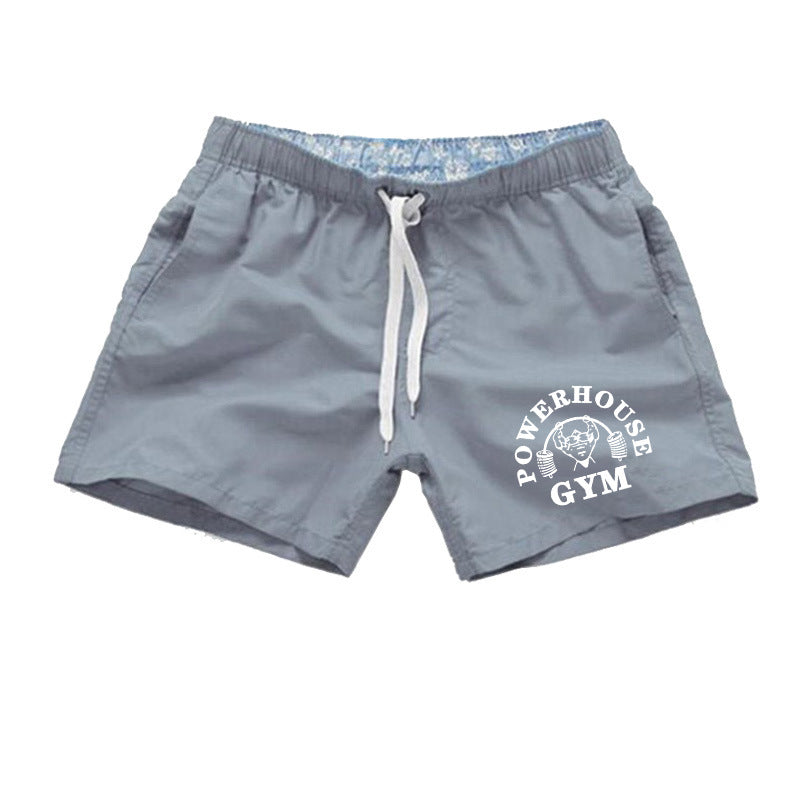 Men's Fashion Simple Print Beach Swim Shorts