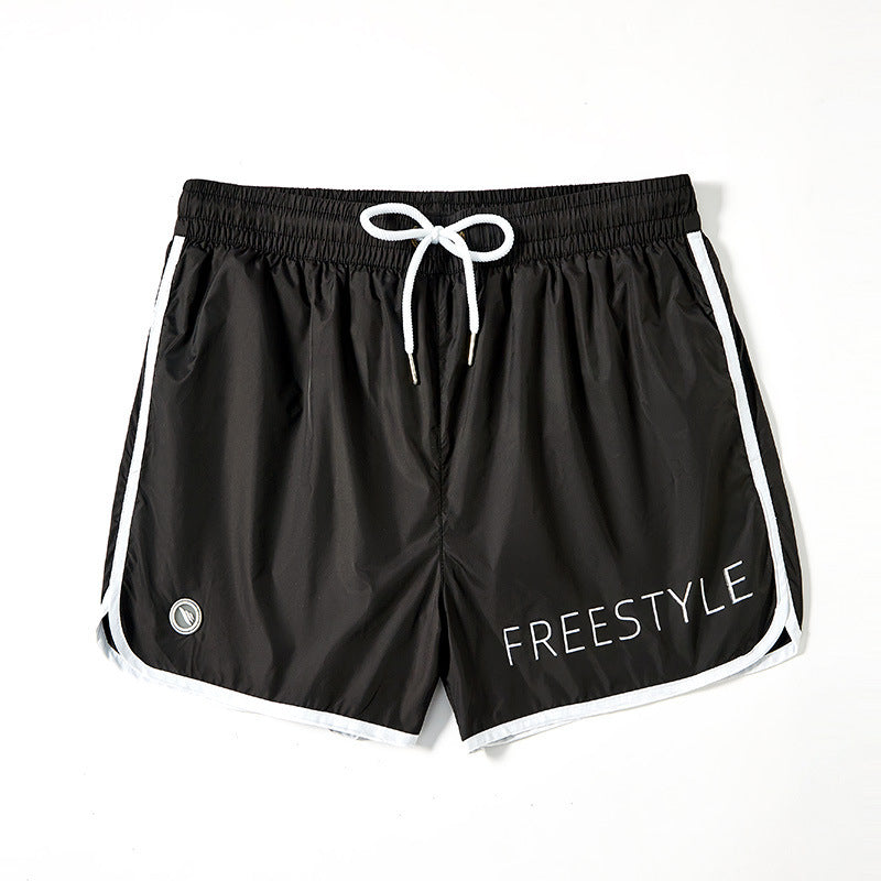 New Professional Quick-drying Loose Plus Size Triangle Lining Men's Swimming Trunks