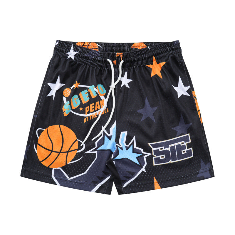 American Basketball Shorts Loose-fitting Lightweight Thin