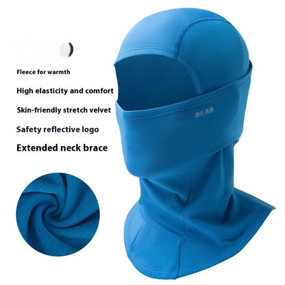 Outdoor Keep Warm And Windproof In Winter Mask Outdoor Fleece Scarf Cold-proof Haze-proof Riding Hat