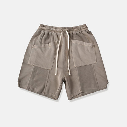 Distressed loose men's shorts