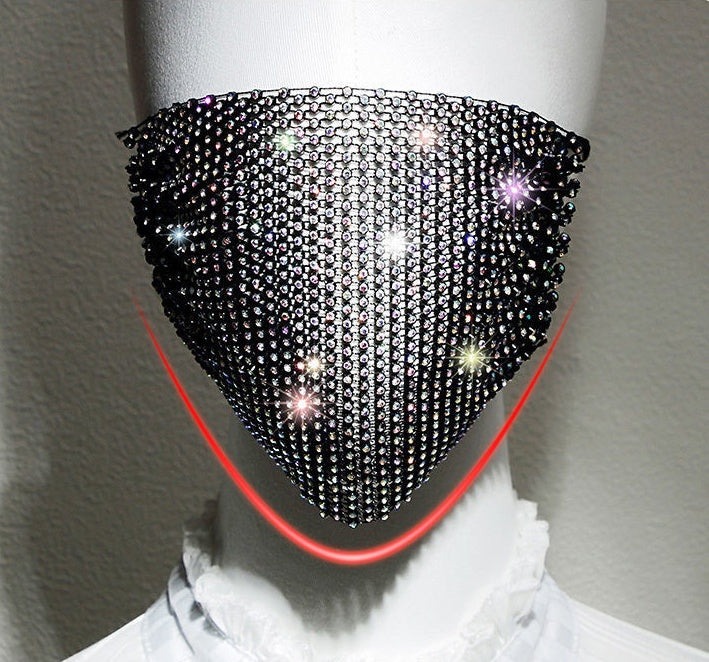 Mesh And Diamond Decorative Masks Become Beautiful Artifacts