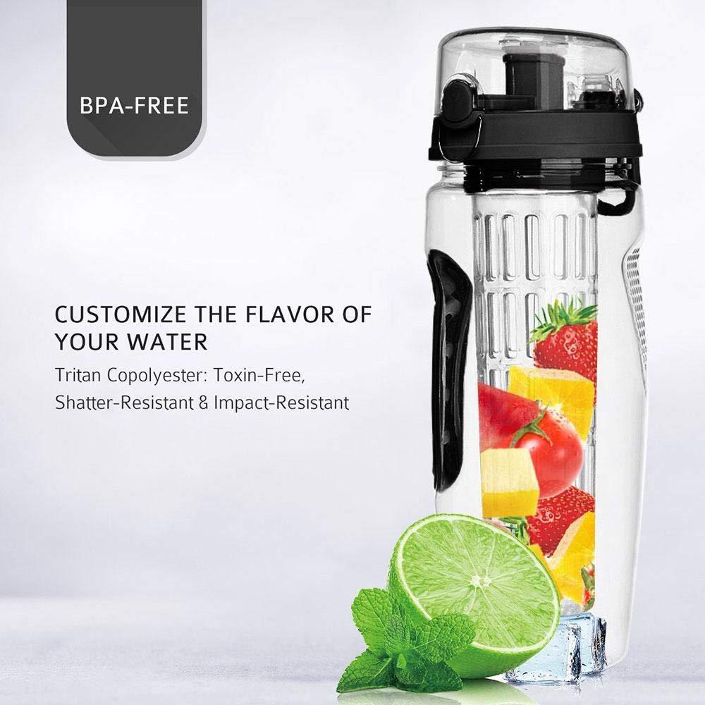 1000ml BPA-Free Plastic Sport Fruit Infuser Water Bottle