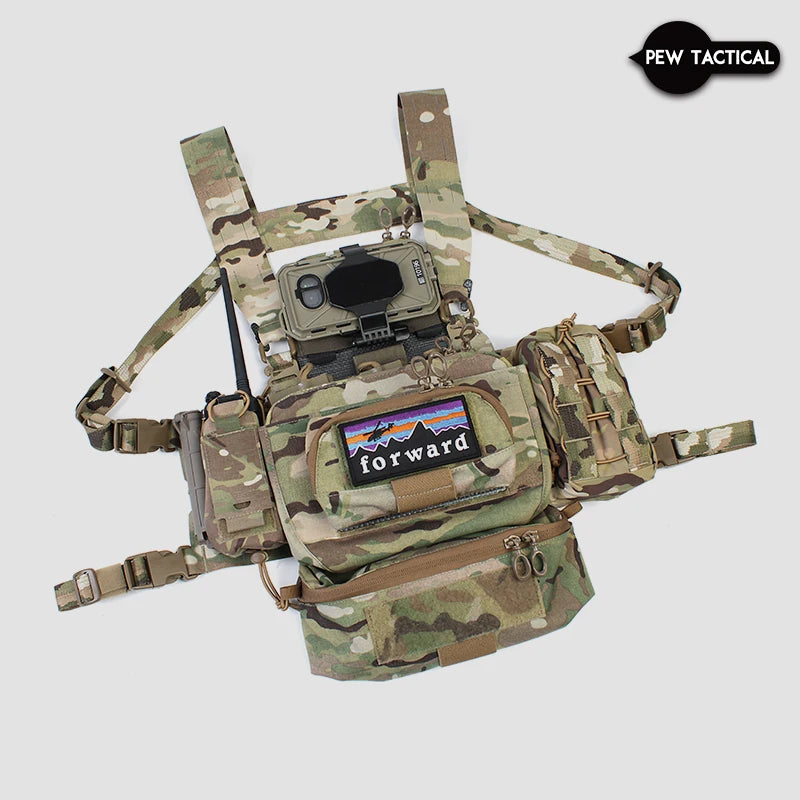 PEW TACTICAL FERRO STYLE Chesty Rig Wide Harness airsoft CR07