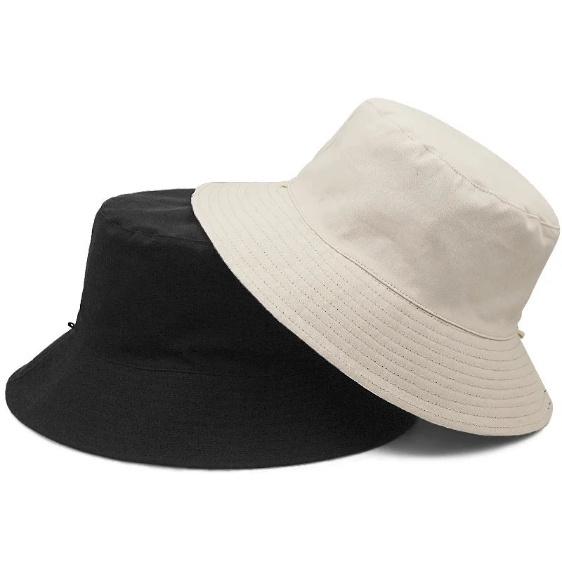 2021 Dad Fishing Large Size Sun Hat Lady Outdoors Beach Oversize Bucket Hats Big Bone Man Plus Size Panama Hats 55-59cm 60-65cm