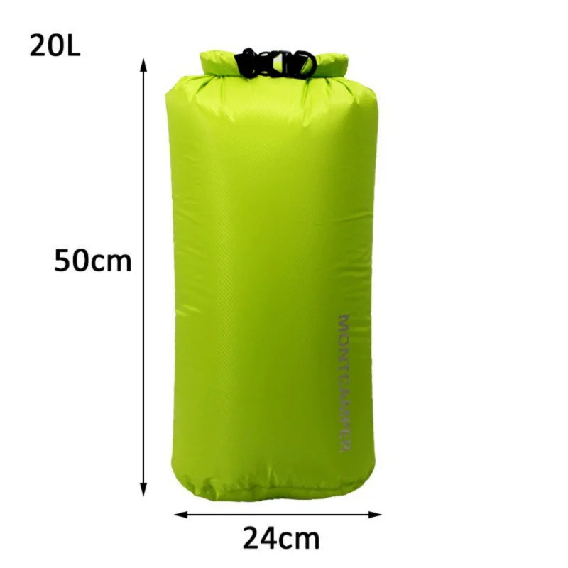 3/5/10/20/35L Dry Bag Sack Ultralight Drifting Swimming Clothes Storage Bag Pack 30D Nylon Waterproof Rafting Kayaking Sport Bag