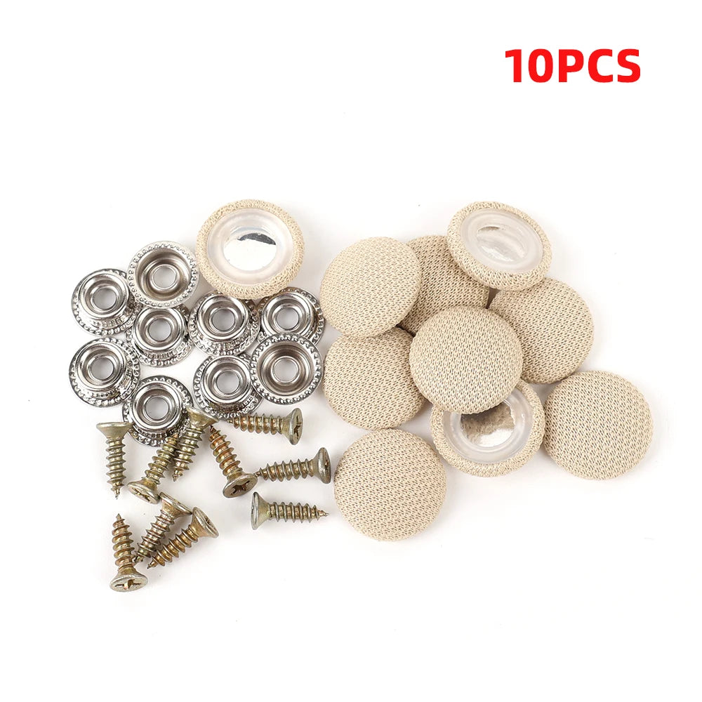 Car Ceiling Buckles Fixing Clips Car Interior Roof Cloth Screw Caps Rivet Fixer Cap Retainer Fastener Buckle Car Accessories