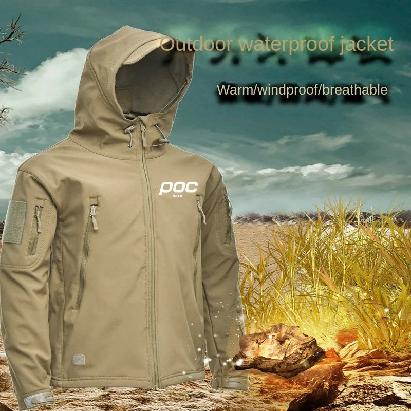 2022 MOTO POC Mens Outdoor Jacket Cycling Windproof Waterproof Jacket Lightweight Breathable Comfortable Hiking Polyester Jacket