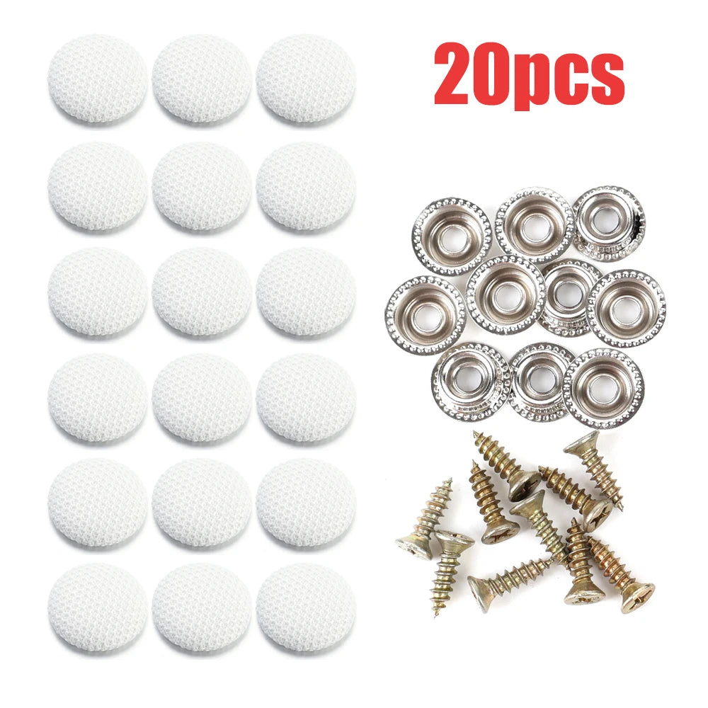 Car Ceiling Buckles Fixing Clips Car Interior Roof Cloth Screw Caps Rivet Fixer Cap Retainer Fastener Buckle Car Accessories