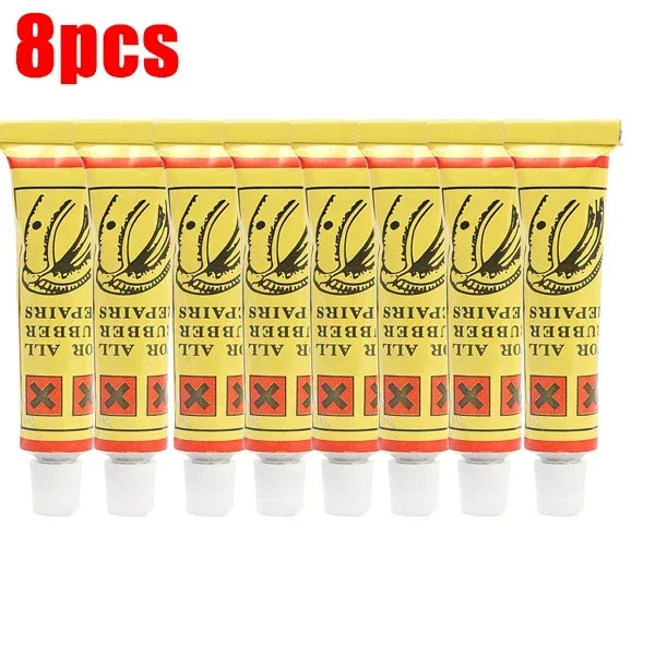 1-10pcs Car Motorcycle Bicycle Tire Repair Glue – Inner Tube Puncture Repair Agent, Emergency Portable Tyre Vulcanized Glue