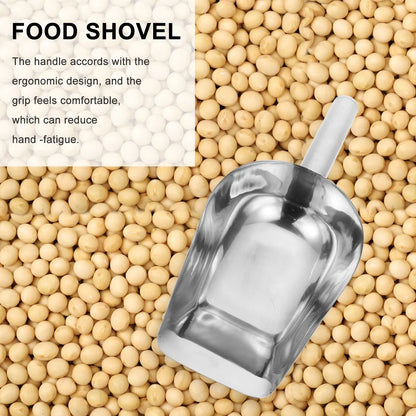 Stainless Steel Ice Shovel Flour Shovel Grain Shovel Corn Pops Cereal Stainless Steel Ice Flour Scoop Cream Multi-Functional