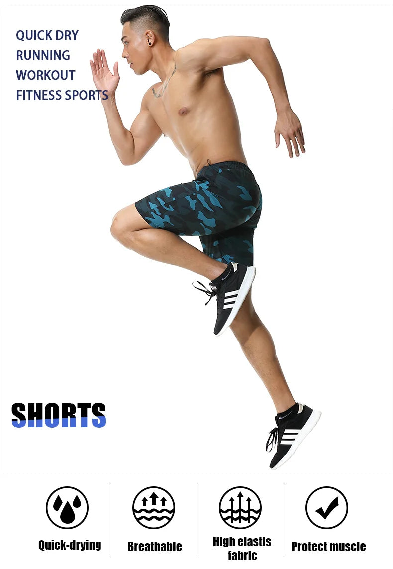 Mens Running Shorts Gym Wear Fitness Workout Shorts Men Sport Short Pants Tennis Basketball Soccer Training Shorts