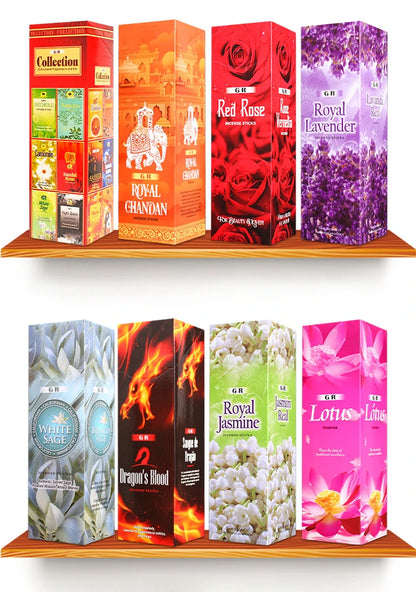 8-40 Sticks India Lavender Incense Sandal Meditation Jasmine Home Fragrance Bedroom Toilet Agarwood Tibetan Line Aromatherapy