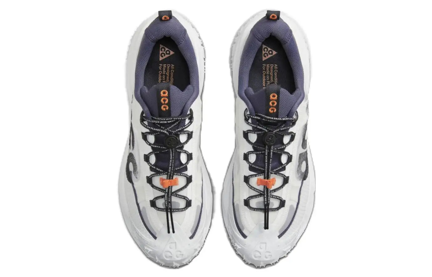 Nike ACG Mountain Fly 2 Low White Bright Mandarin Sneakers shoes DV7903-001