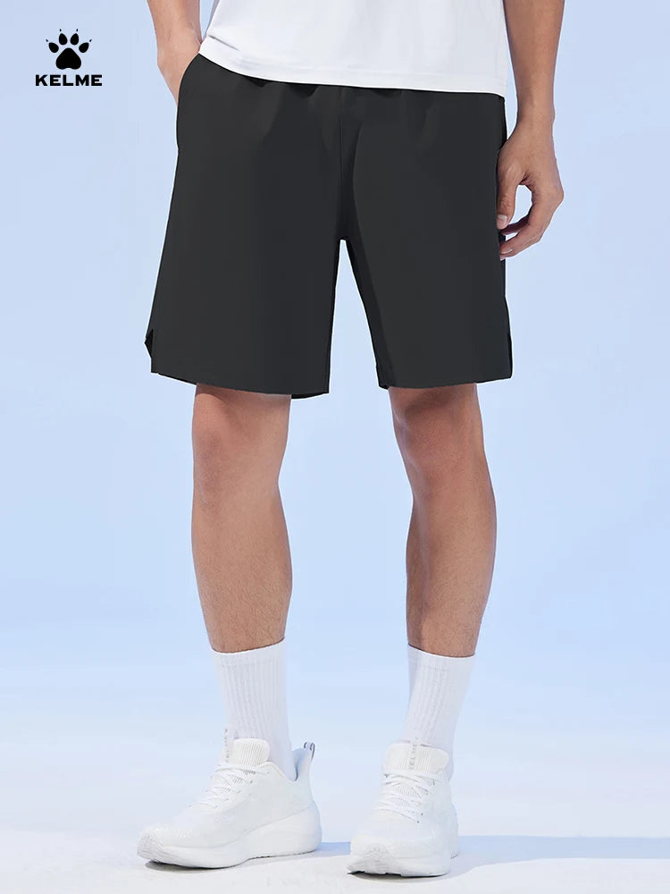 KELME Woven Sports Shorts Men's Summer Quick Dry Training Running Fitness Split Five Pants