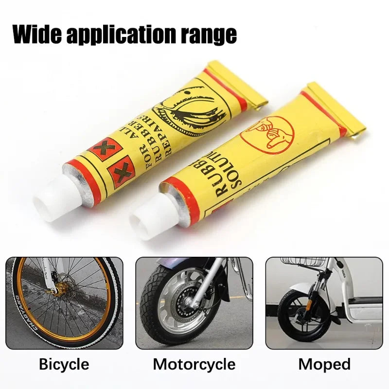 1-10pcs Car Motorcycle Bicycle Tire Repair Glue – Inner Tube Puncture Repair Agent, Emergency Portable Tyre Vulcanized Glue