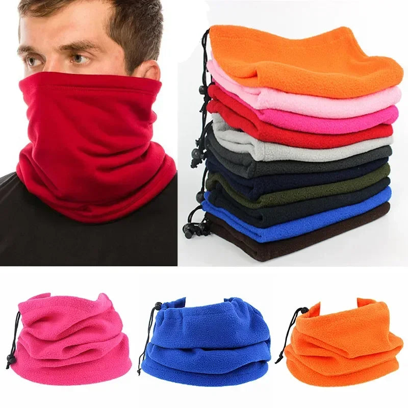 Fleece Warm Winter Windproof Neck Tube Scarf for Men Women Bandana Mask Half Face Cover Cycling Ski Sport Camping Hiking Scarf