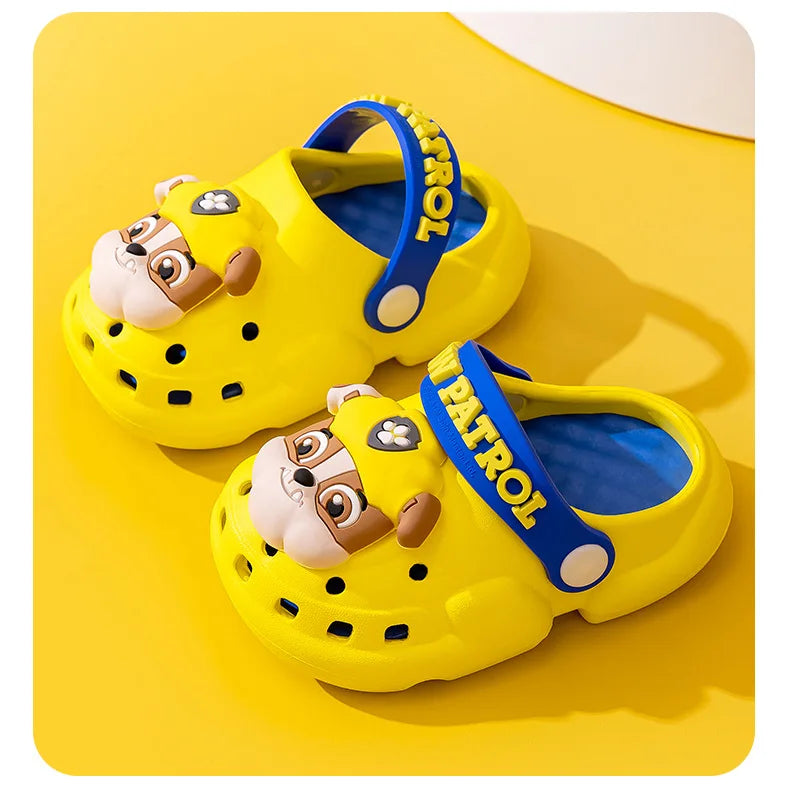 Paw Patrol Summer Garden Shoes Cute Cartoon Boots Kids Boy Girls EVA Soft Soled Home Slippers Anti Slip Toe Slippers Kid Gift