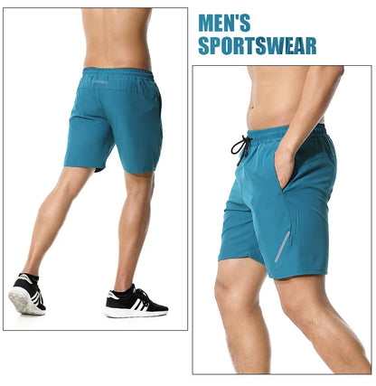 Mens Running Shorts Gym Wear Fitness Workout Shorts Men Sport Short Pants Tennis Basketball Soccer Training Shorts