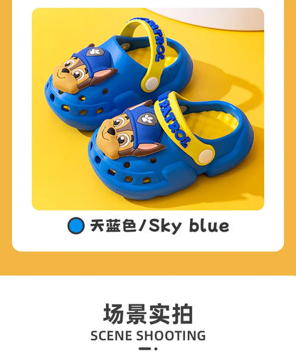 Paw Patrol Summer Garden Shoes Cute Cartoon Boots Kids Boy Girls EVA Soft Soled Home Slippers Anti Slip Toe Slippers Kid Gift