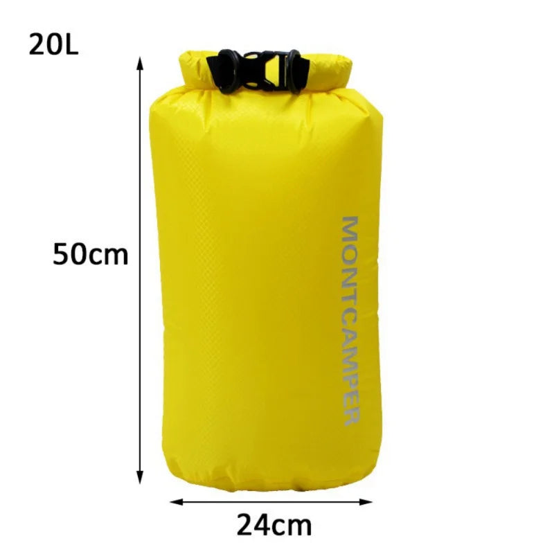 3/5/10/20/35L Dry Bag Sack Ultralight Drifting Swimming Clothes Storage Bag Pack 30D Nylon Waterproof Rafting Kayaking Sport Bag