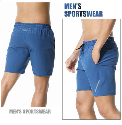 Mens Running Shorts Gym Wear Fitness Workout Shorts Men Sport Short Pants Tennis Basketball Soccer Training Shorts