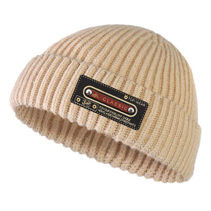 Hip Hop Beanie Wool Knitted Hat Men Skullcap Women Winter Warm Brimless Baggy Melon Cap Cuff Docker Fisher Beanies Hats