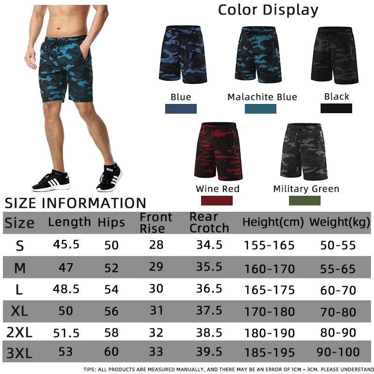 Mens Running Shorts Gym Wear Fitness Workout Shorts Men Sport Short Pants Tennis Basketball Soccer Training Shorts