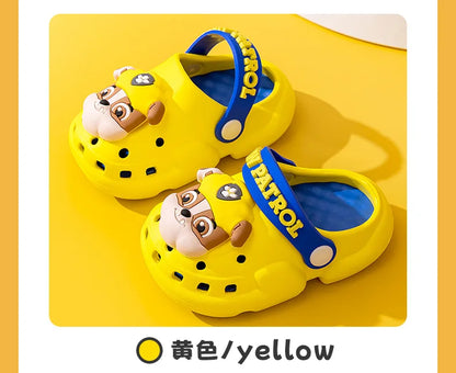 Paw Patrol Summer Garden Shoes Cute Cartoon Boots Kids Boy Girls EVA Soft Soled Home Slippers Anti Slip Toe Slippers Kid Gift