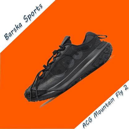 Nike ACG Mountain Fly 2 LOW GORE-TEX Men's and Women's Sneakers Waterproof Breathable Trail Shoes Comfortable and wearable black