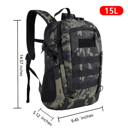 15L Outdoor Tactical Backpack Rucksacks Men child Waterproof Sports Travel Backpack Camping Mochila Trekking Fishing Hunting Bag