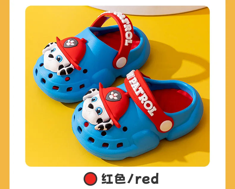 Paw Patrol Summer Garden Shoes Cute Cartoon Boots Kids Boy Girls EVA Soft Soled Home Slippers Anti Slip Toe Slippers Kid Gift