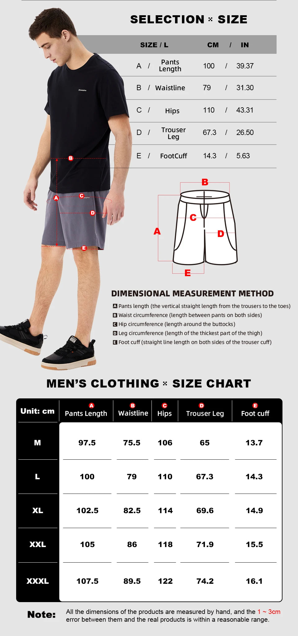 Baasploa Men Running Shorts Breathable Men's Sweatpants Soft Comfortable Fitness Casual Quick Drying Sport Elastic Fabric Male