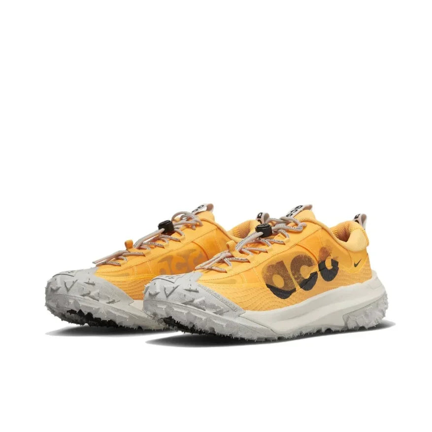 Nike ACG Mountain Fly 2 LOW Men's and Women's Outdoor Functional Shoes Anti-slip Wear-resistant Breathable Trail Shoes Yellow